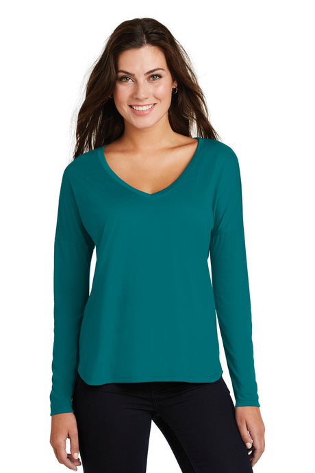 District Women's Drapey Long Sleeve Tee. DM413 District