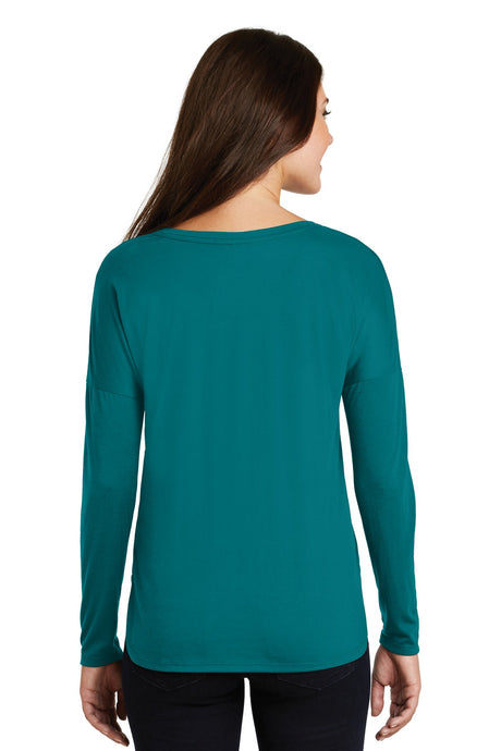 District Women's Drapey Long Sleeve Tee. DM413 District
