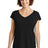 District Women's Drapey Cross-Back Tee. DM416 District