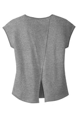 District Women's Drapey Cross-Back Tee. DM416 District