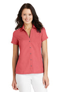 Port Authority Women's Textured Camp Shirt. L662