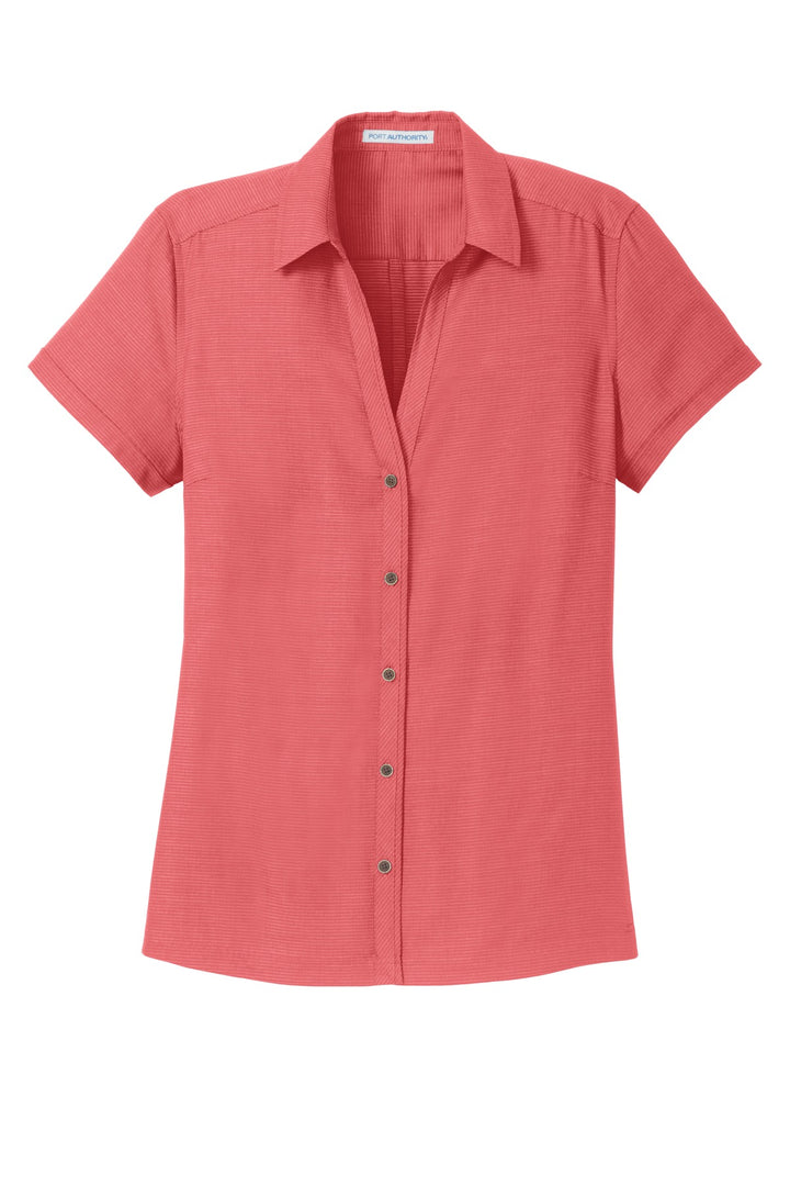 Port Authority Women's Textured Camp Shirt. L662