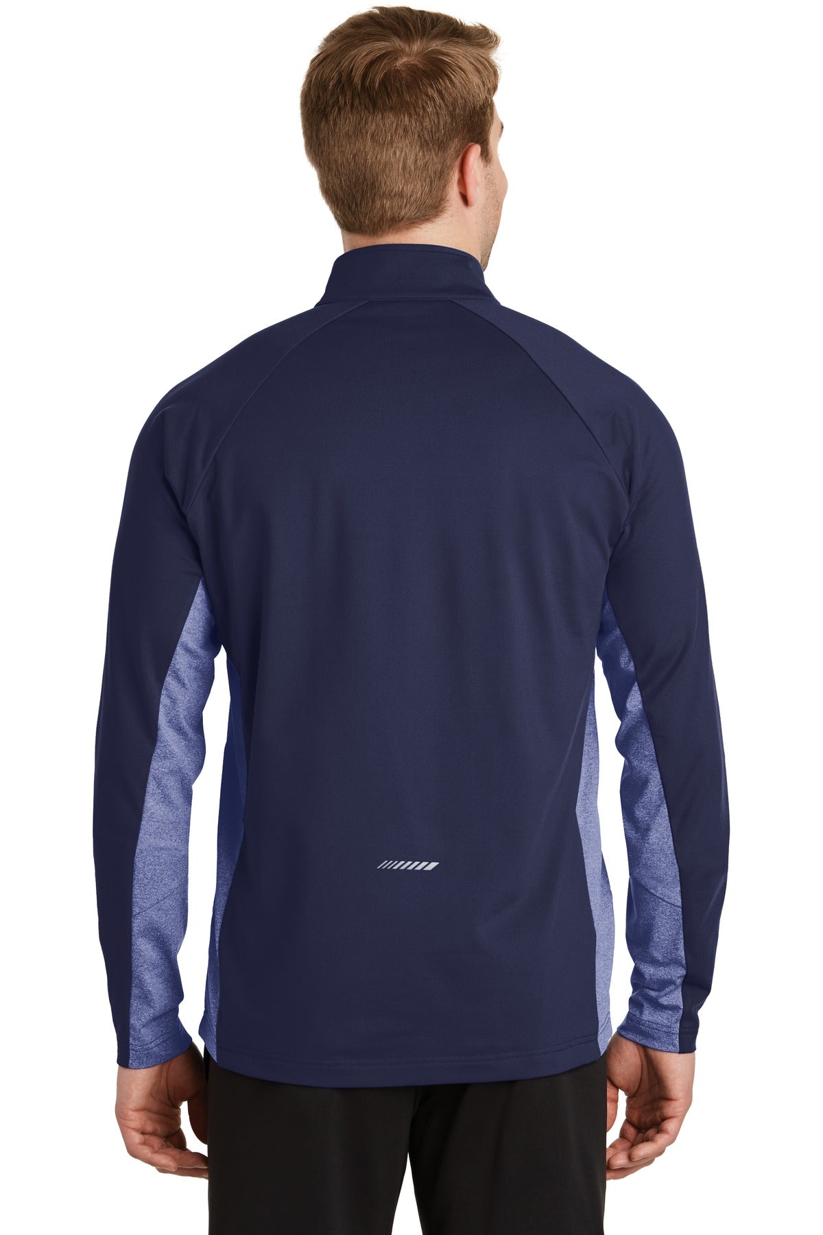 Sport-Tek Men's Sport-Wick Stretch Contrast 1/2-Zip Pullover