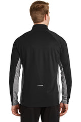 Sport-Tek Men's Sport-Wick Stretch Contrast 1/2-Zip Pullover