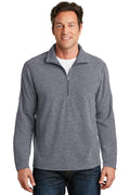 Port Authority Men's Heather Microfleece 1/2-Zip Pullover. F234