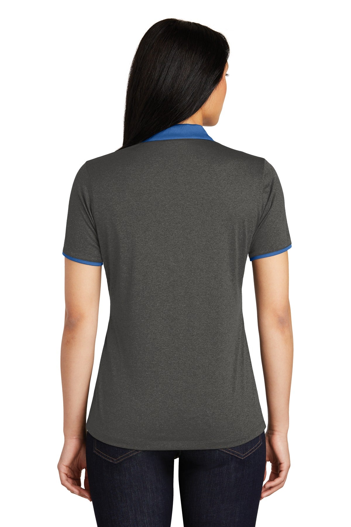 Sport-Tek Women's Heather Contender Contrast Polo LST667