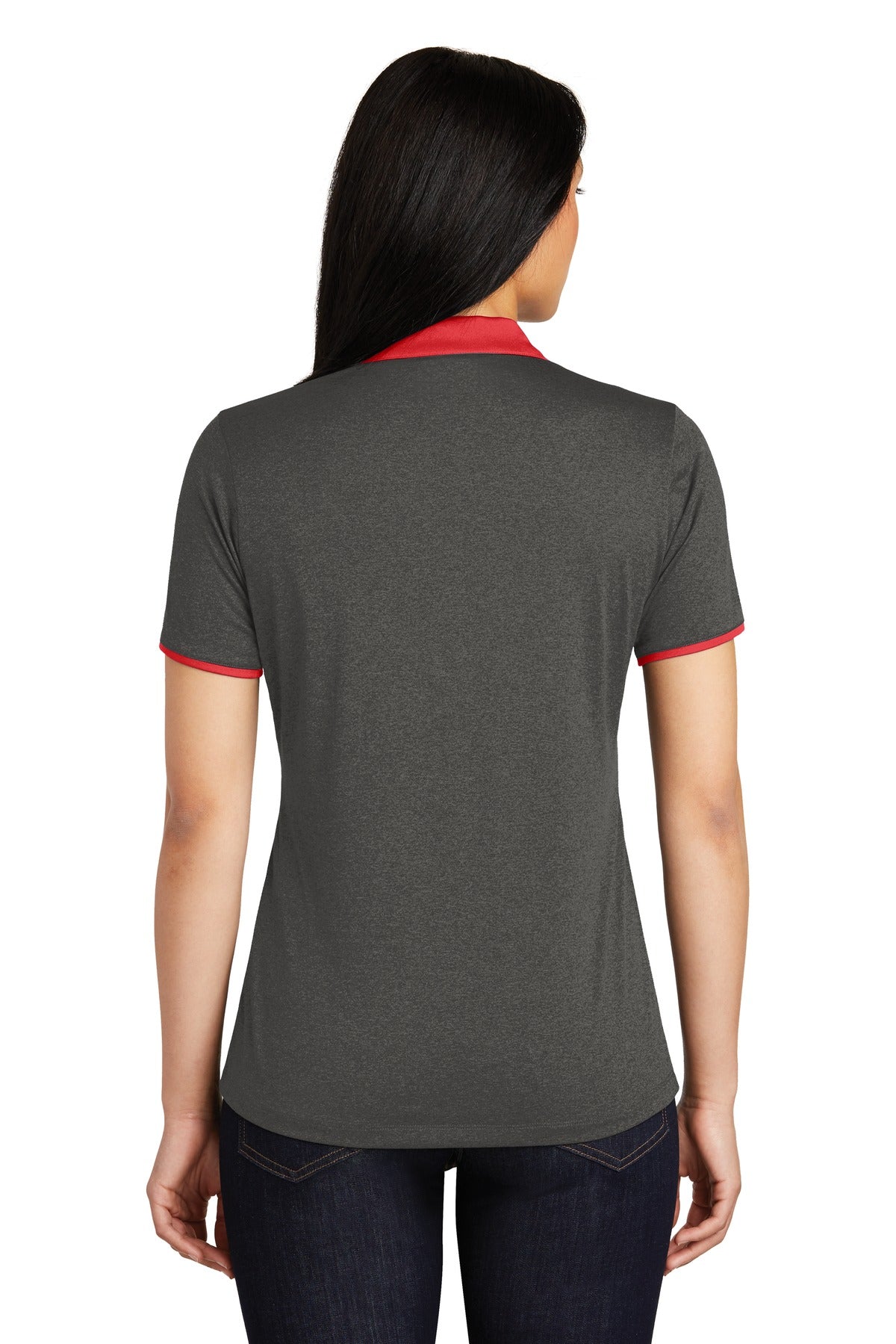 Sport-Tek Women's Heather Contender Contrast Polo LST667