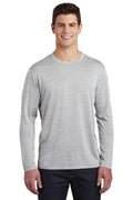 Sport-Tek Men's PosiCharge Long Sleeve Electric Heather Tee