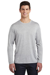 Sport-Tek Men's PosiCharge Long Sleeve Electric Heather Tee