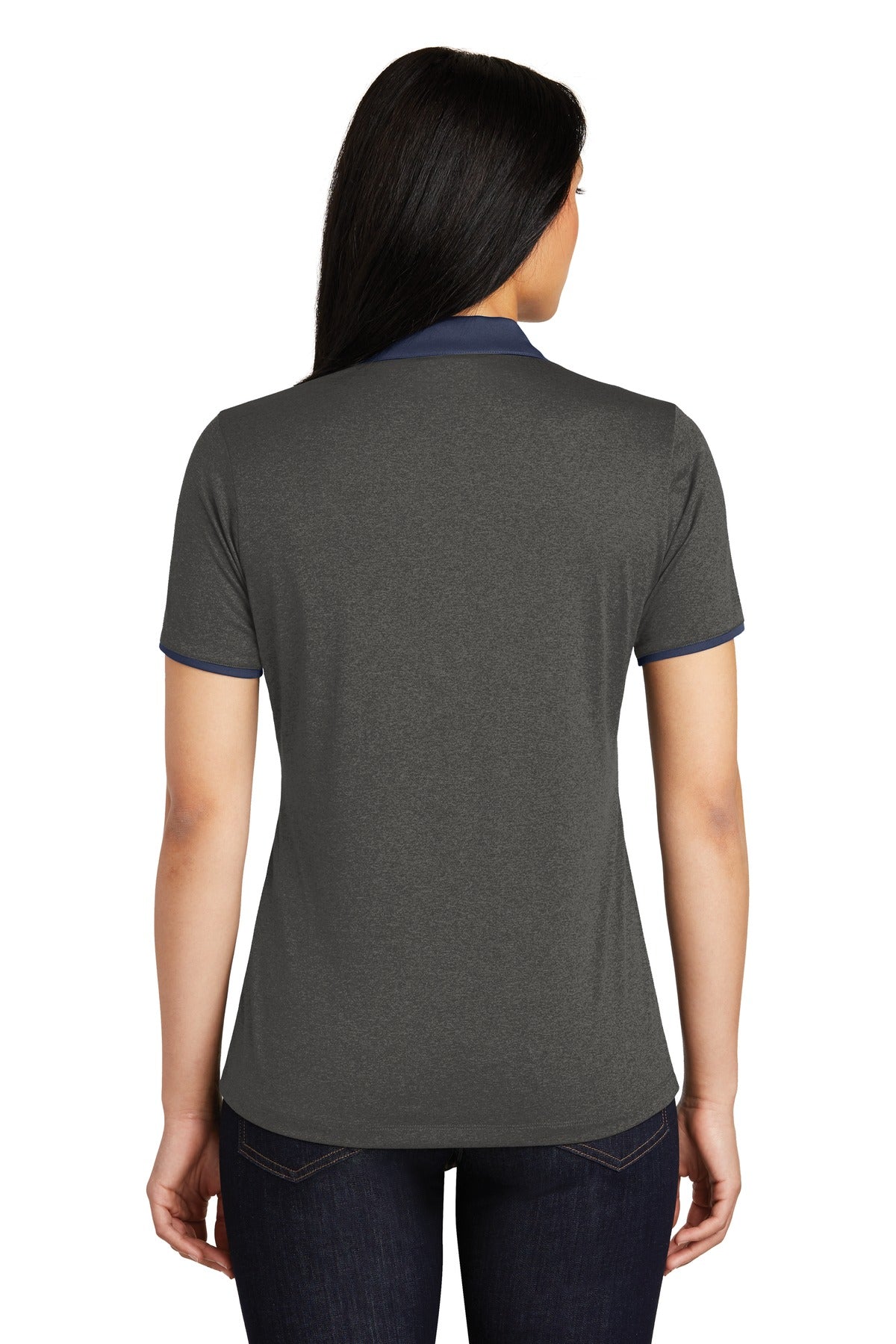Sport-Tek Women's Heather Contender Contrast Polo LST667