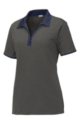 Sport-Tek Women's Heather Contender Contrast Polo LST667