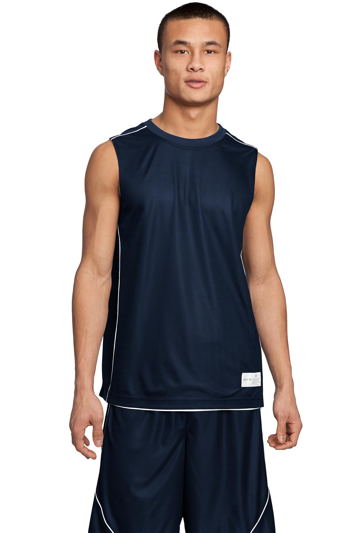 Sport-Tek Men's PosiCharge Mesh Reversible Sleeveless Tee