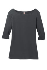District Women's Perfect Weight 3/4-Sleeve Tee. DM107L District