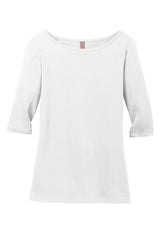 District Women's Perfect Weight 3/4-Sleeve Tee. DM107L District