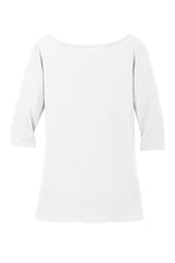 District Women's Perfect Weight 3/4-Sleeve Tee. DM107L District