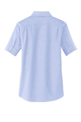 Port Authority Women's Short Sleeve SuperPro Oxford Shirt. L659