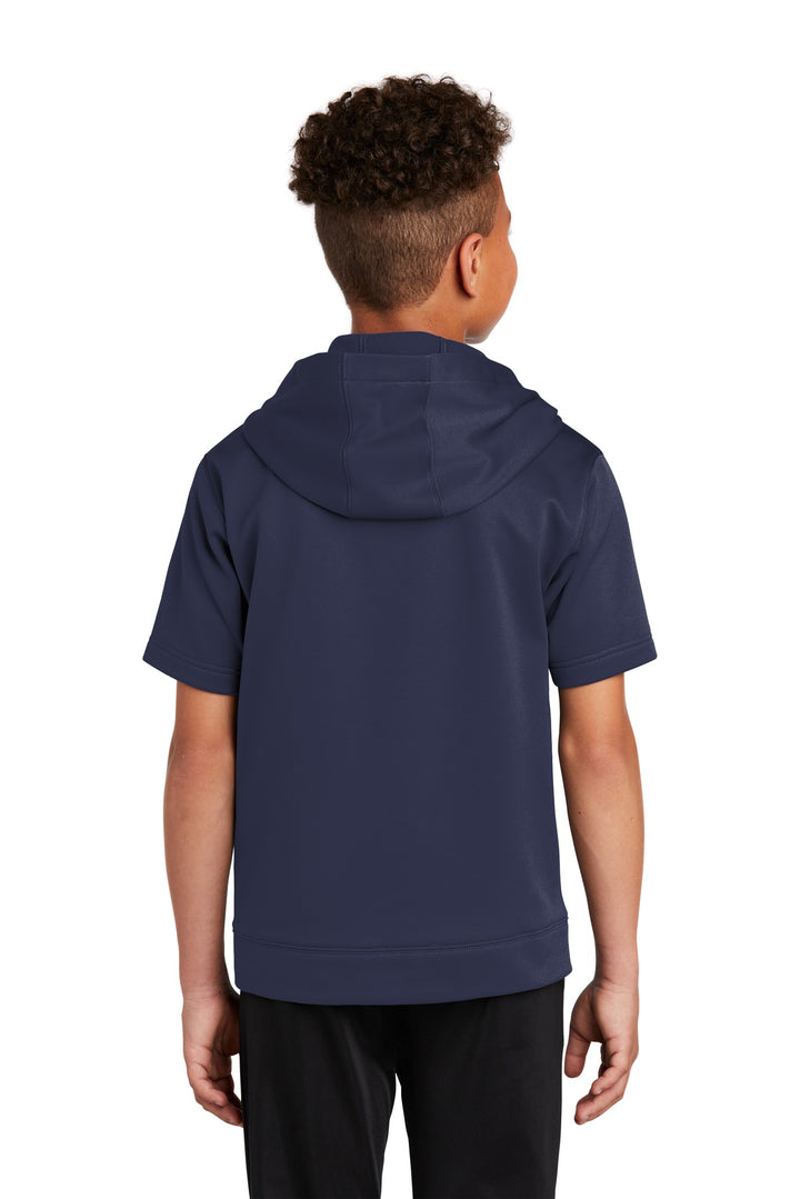 Sport-Tek Youth Sport-Wick Fleece Short Sleeve Hooded Pullover YST251