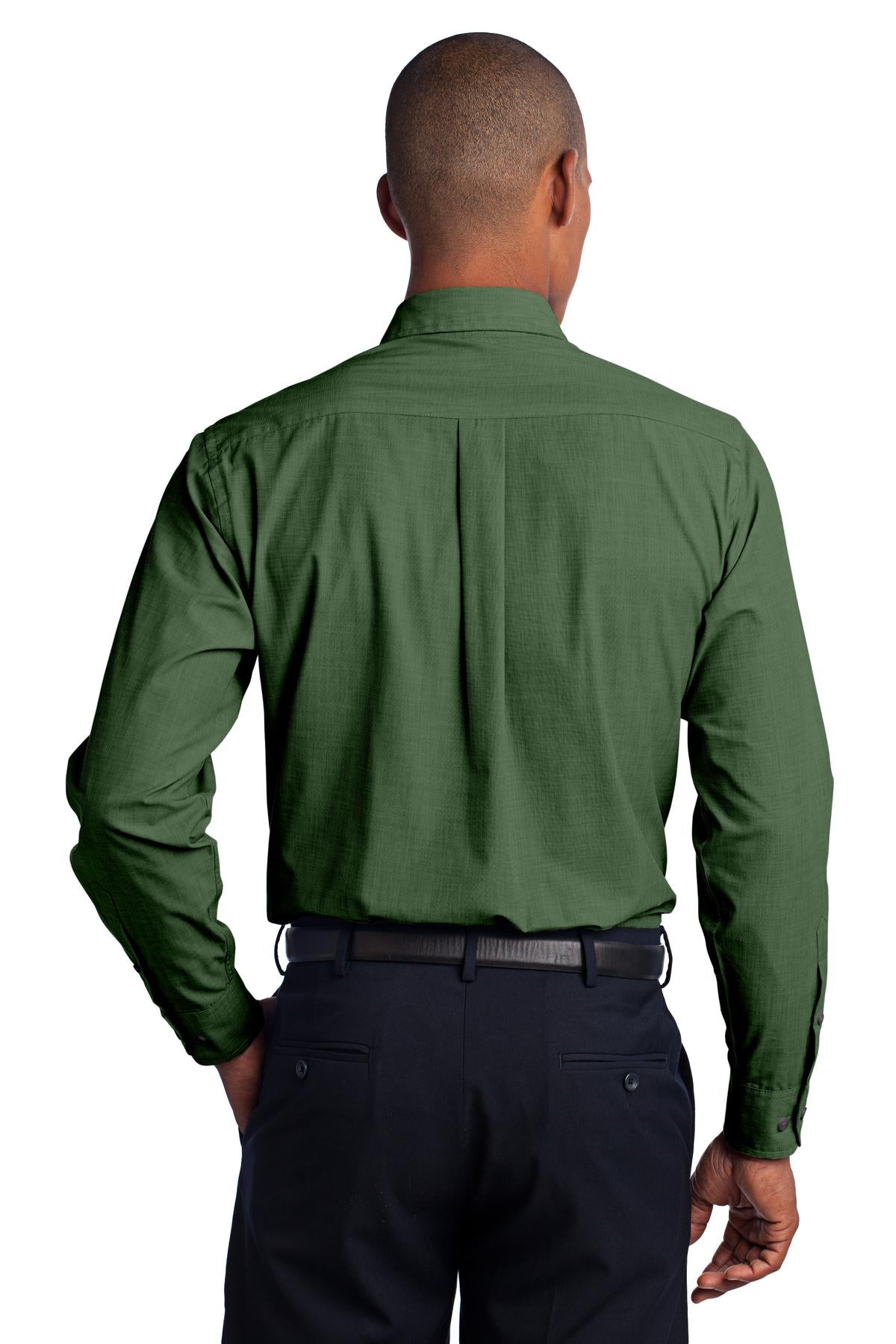 Port Authority Men's Tall Crosshatch Easy Care Shirt. TLS640