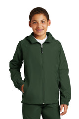 Sport-Tek Youth Hooded Raglan Jacket YST73