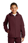 Sport-Tek Youth Hooded Raglan Jacket YST73