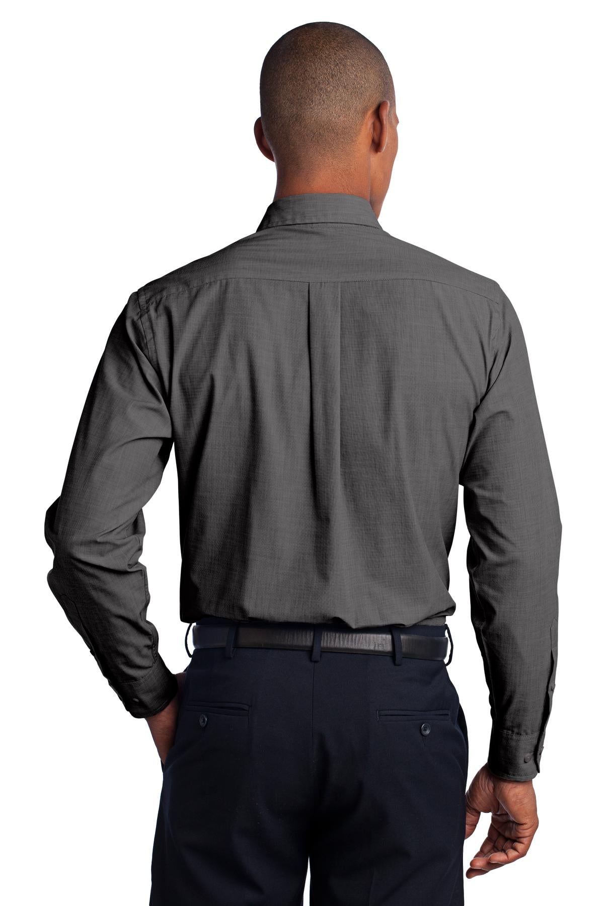 Port Authority Men's Tall Crosshatch Easy Care Shirt. TLS640