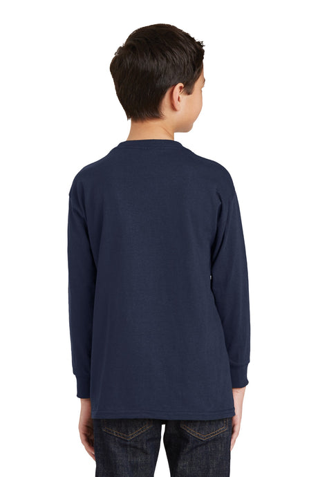 Gildan Youth Heavy Cotton 100% Cotton Long Sleeve T-Shirt. 5400B Gildan
