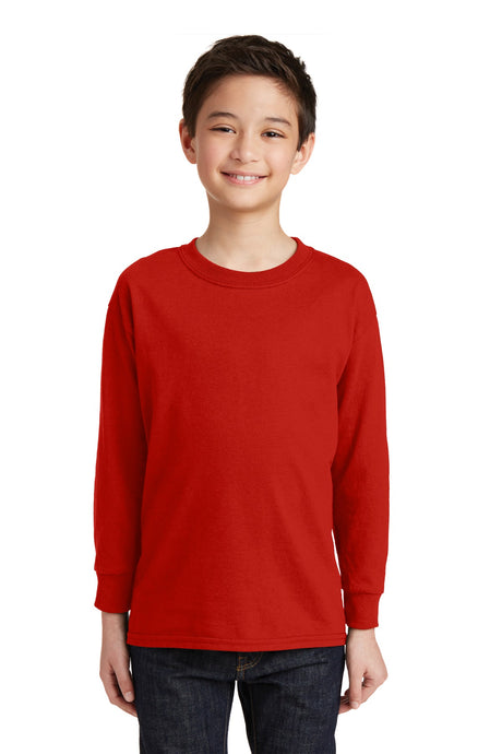 Gildan Youth Heavy Cotton 100% Cotton Long Sleeve T-Shirt. 5400B Gildan