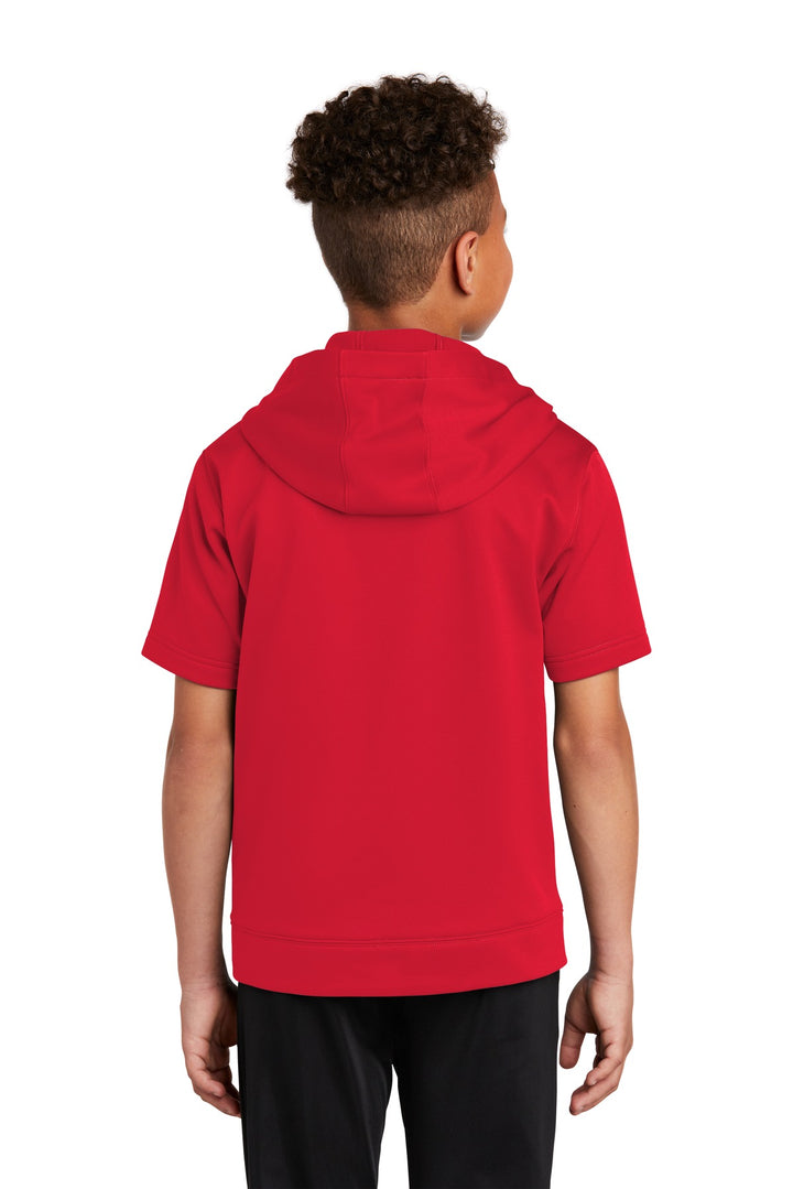 Sport-Tek Youth Sport-Wick Fleece Short Sleeve Hooded Pullover YST251