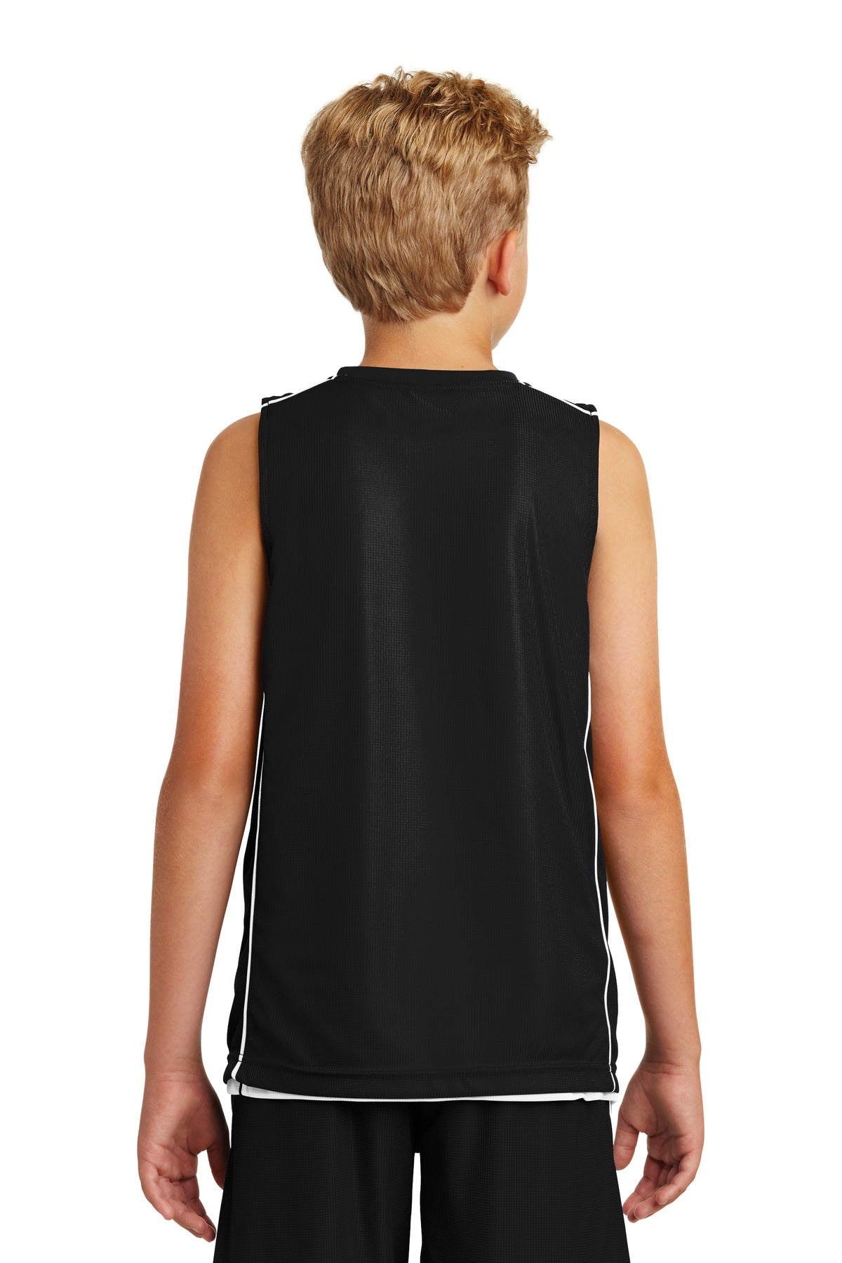 Sport-Tek Youth PosiCharge Mesh Reversible Sleeveless Tee YT555