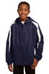 Sport-Tek Youth Fleece-Lined Colorblock Jacket