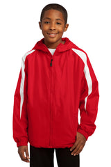 Sport-Tek Youth Fleece-Lined Colorblock Jacket