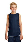 Sport-Tek Youth PosiCharge Mesh Reversible Sleeveless Tee YT555