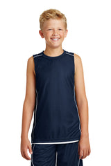 Sport-Tek Youth PosiCharge Mesh Reversible Sleeveless Tee YT555
