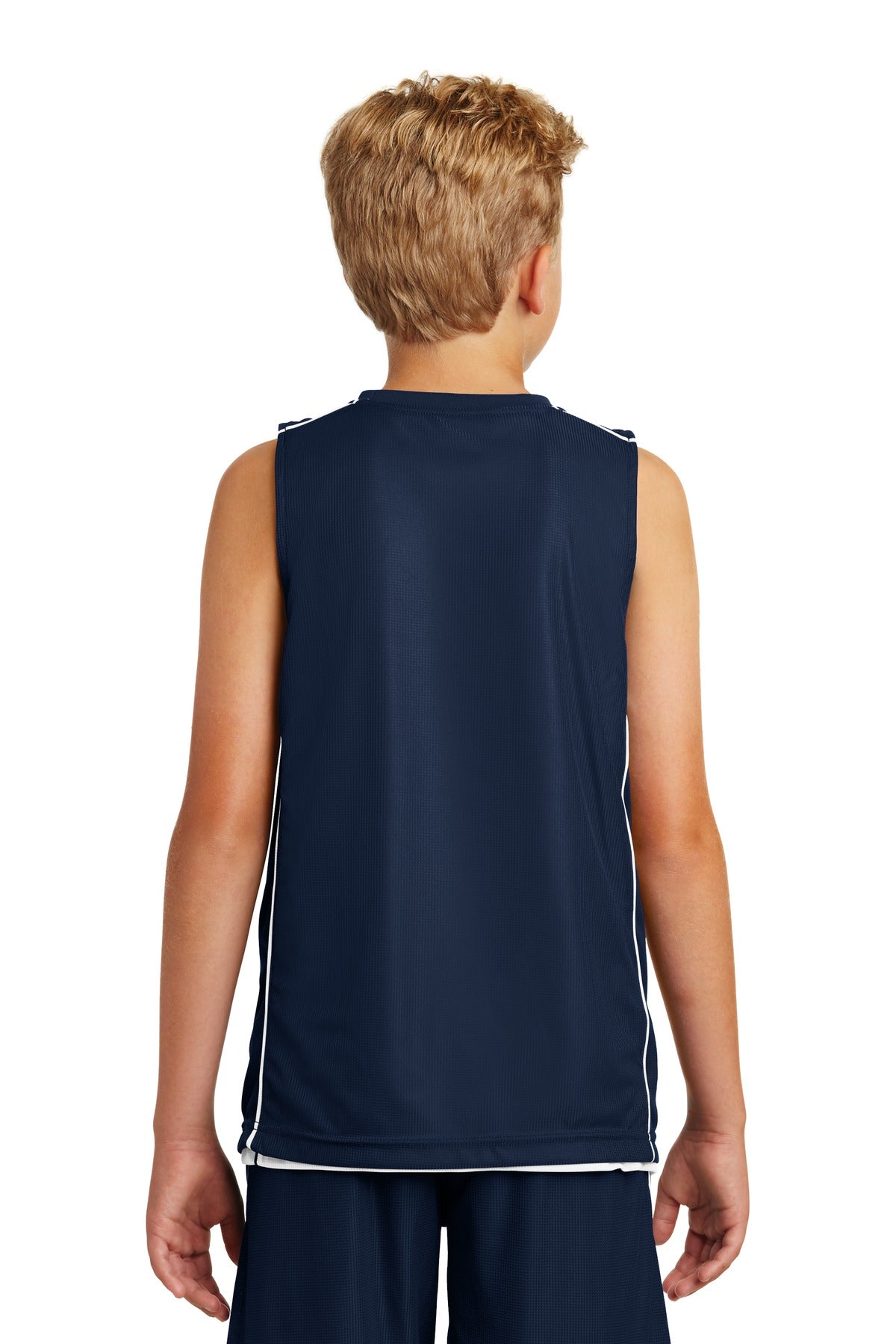 Sport-Tek Youth PosiCharge Mesh Reversible Sleeveless Tee YT555
