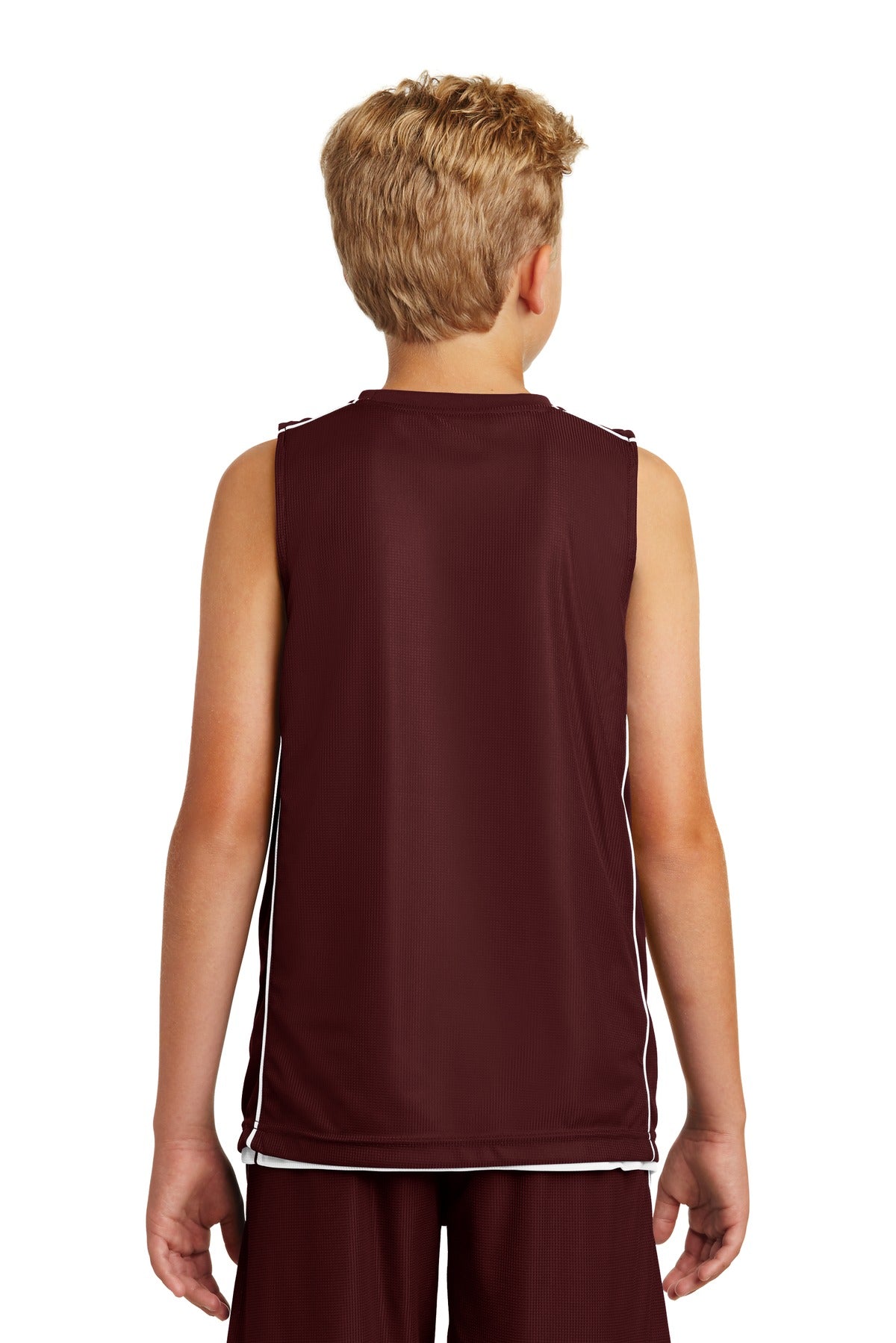 Sport-Tek Youth PosiCharge Mesh Reversible Sleeveless Tee YT555