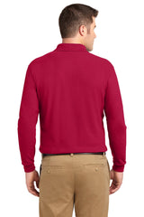 Port Authority Men's Tall Silk Touch Long Sleeve Polo. TLK500LS