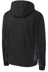 Sport-Tek Youth Sport-Wick CamoHex Fleece Colorblock Hooded Pullover YST239