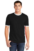 American Apparel Men's Fine Jersey Ringer T-Shirt. 2410W American Apparel