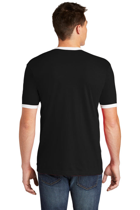 American Apparel Men's Fine Jersey Ringer T-Shirt. 2410W American Apparel