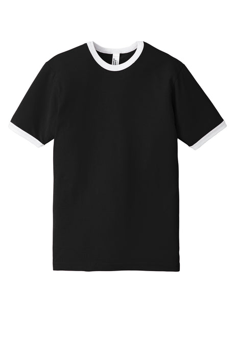 American Apparel Men's Fine Jersey Ringer T-Shirt. 2410W American Apparel
