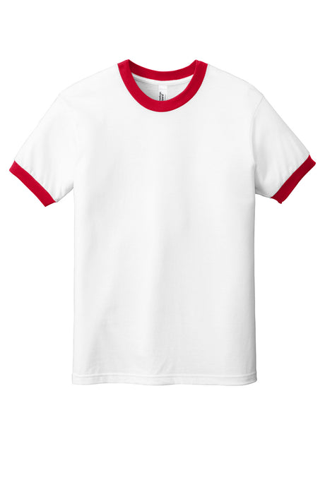 American Apparel Men's Fine Jersey Ringer T-Shirt. 2410W American Apparel