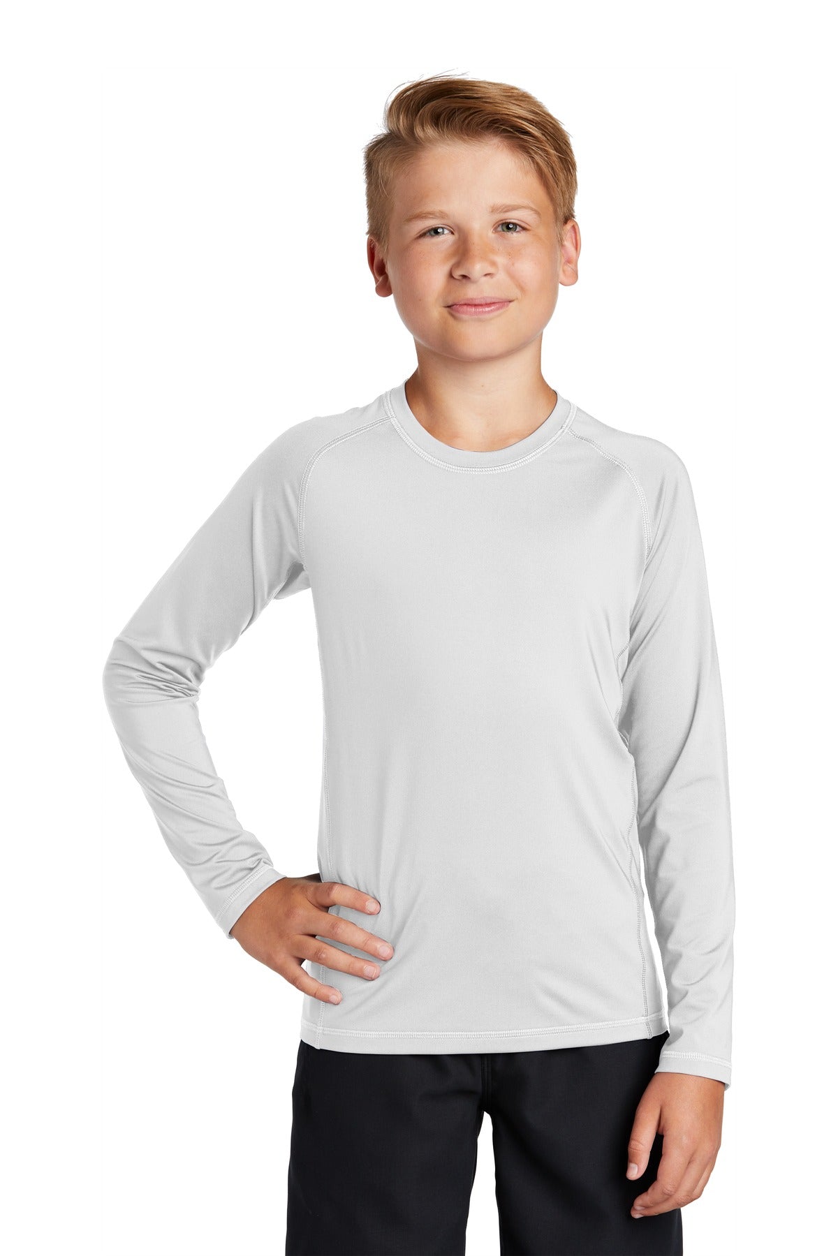 Sport-Tek Youth Long Sleeve Rashguard Tee YST470LS