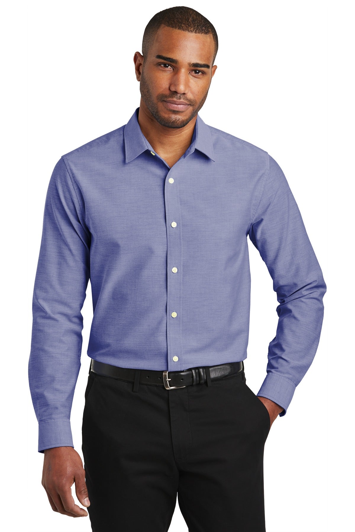 Port Authority Men's Slim Fit SuperPro Oxford Shirt. S661