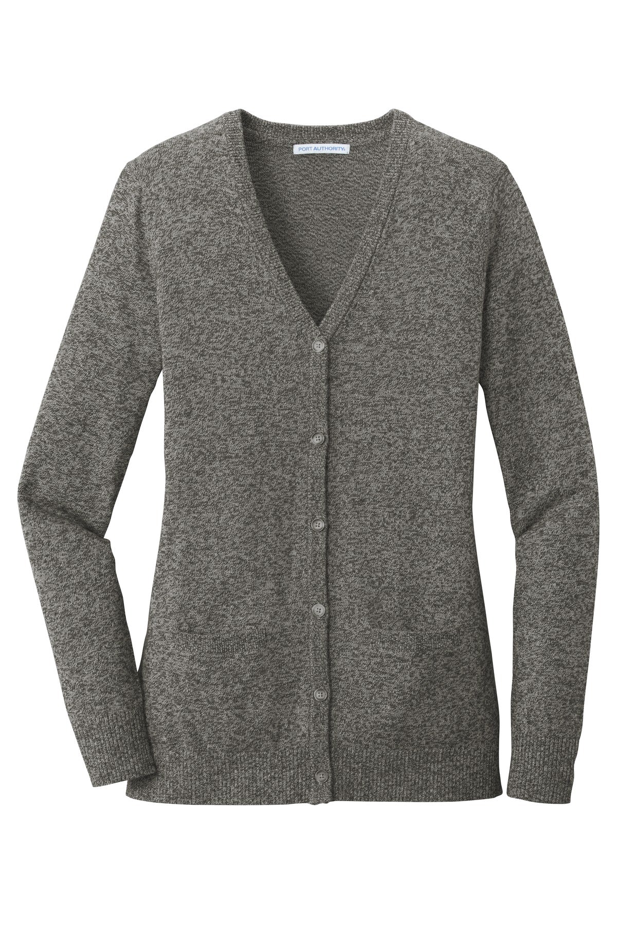 Port Authority Women's Marled Cardigan Sweater. LSW415