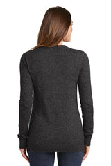 Port Authority Women's Marled Cardigan Sweater. LSW415