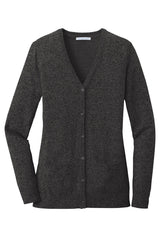 Port Authority Women's Marled Cardigan Sweater. LSW415