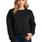 District Women's Perfect Weight Fleece Cropped Crew DT1105 District