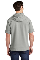 Sport-Tek Men's PosiCharge Tri-Blend Wicking Fleece Short Sleeve Hooded Pullover ST297