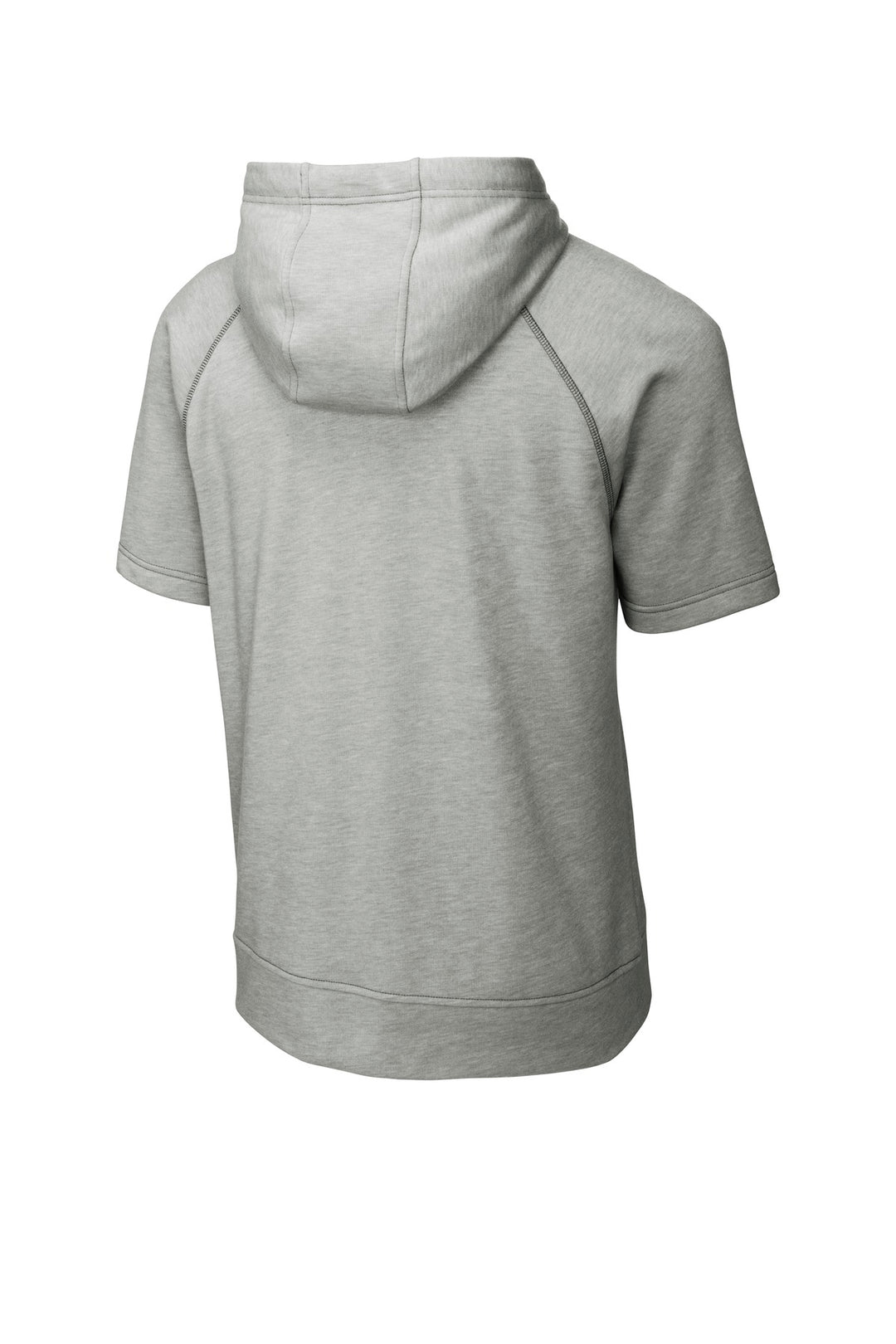 Sport-Tek Men's PosiCharge Tri-Blend Wicking Fleece Short Sleeve Hooded Pullover ST297