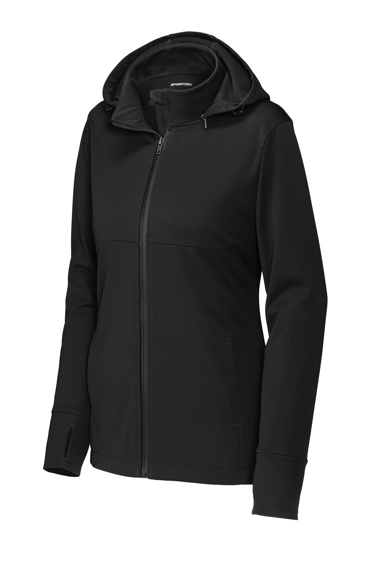 Sport-Tek Women's Hooded Soft Shell Jacket. LST980